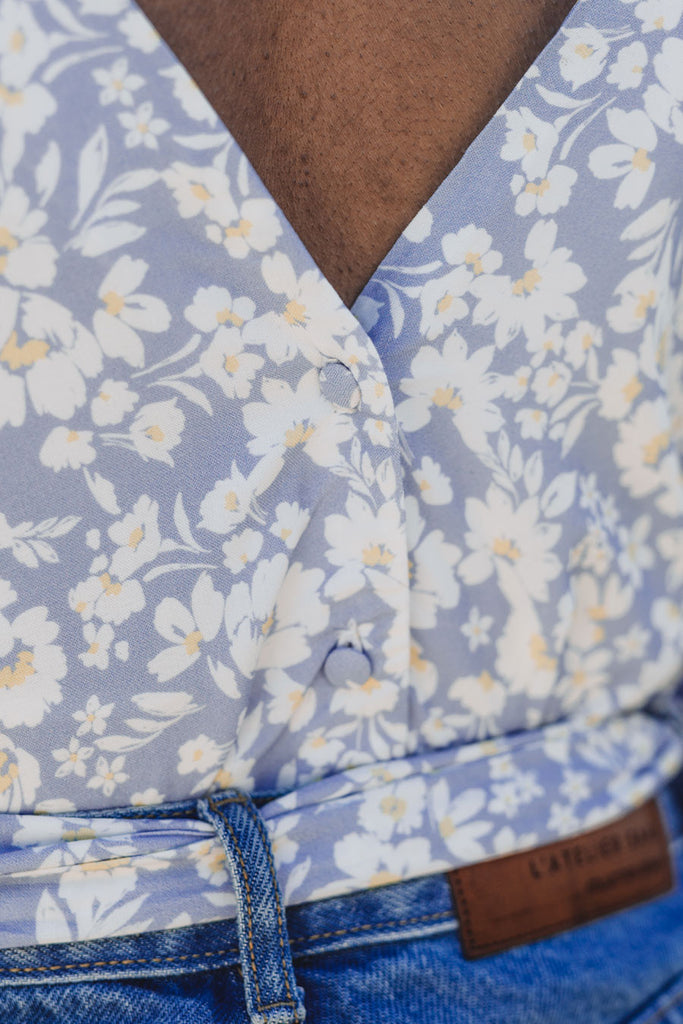 Débardeur Luna Fleur Azur