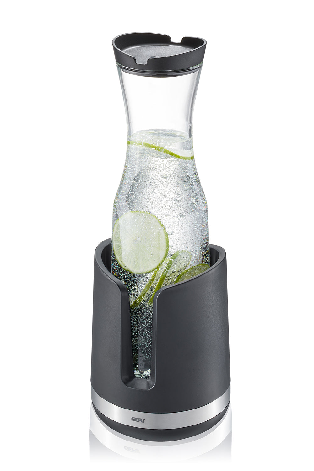Smartline - Rafraîchisseur De Bouteilles Et Carafes - Noir/Argent