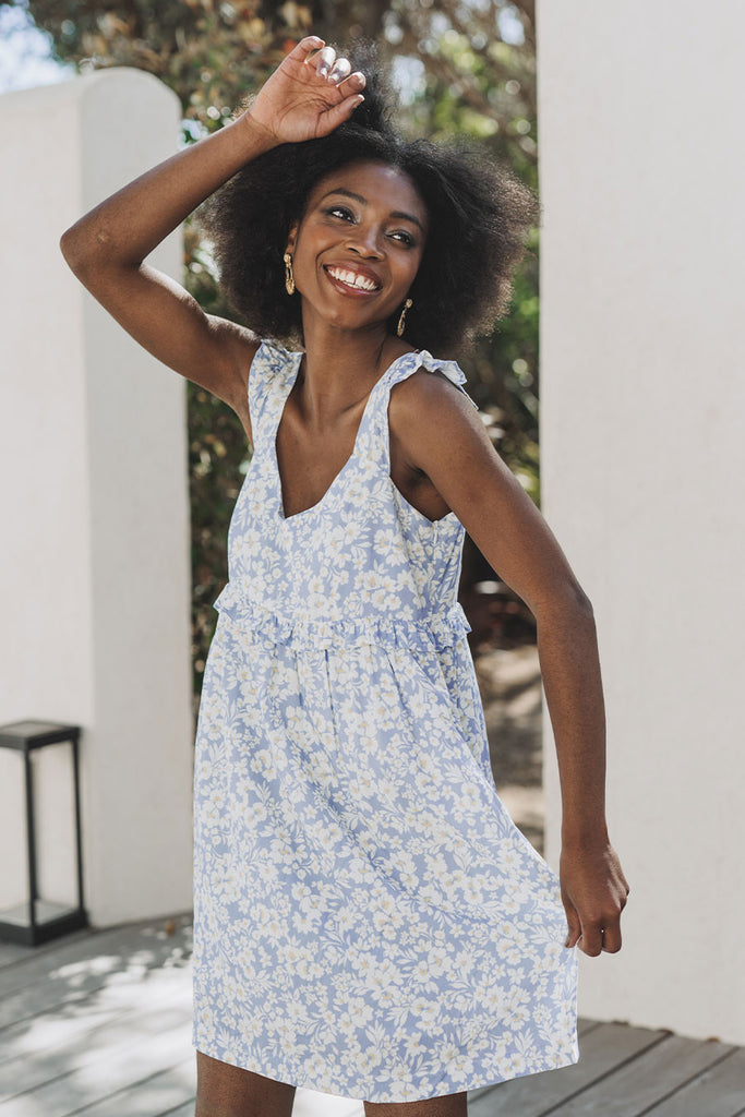 Robe Bianca Fleur Azur