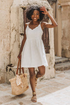 Robe Adèle Blanc Brodé