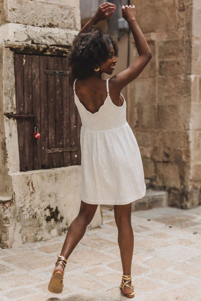 Robe Adèle Blanc Brodé