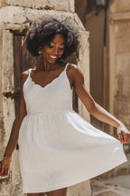 Robe Adèle Blanc Brodé