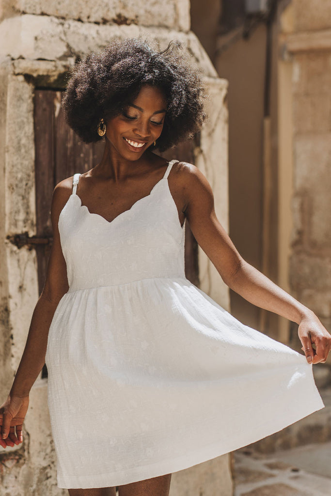 Robe Adèle Blanc Brodé