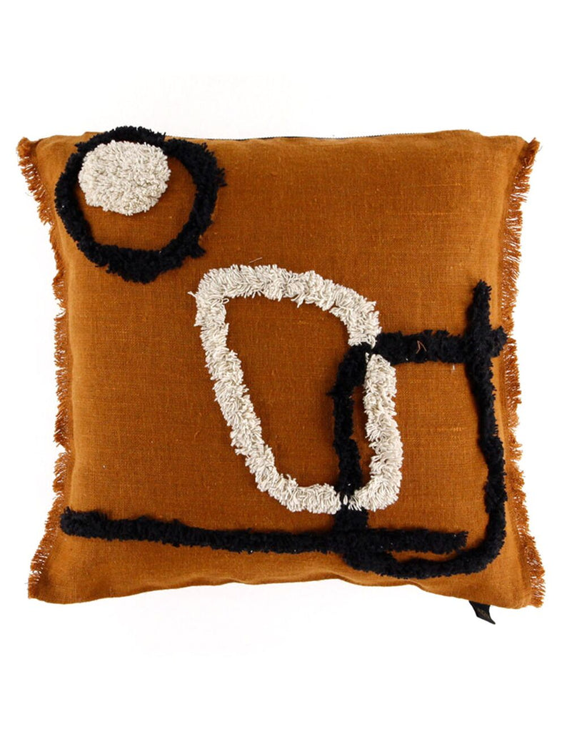 Housse De Coussin Tikri - Caramel - 3 Tailles
