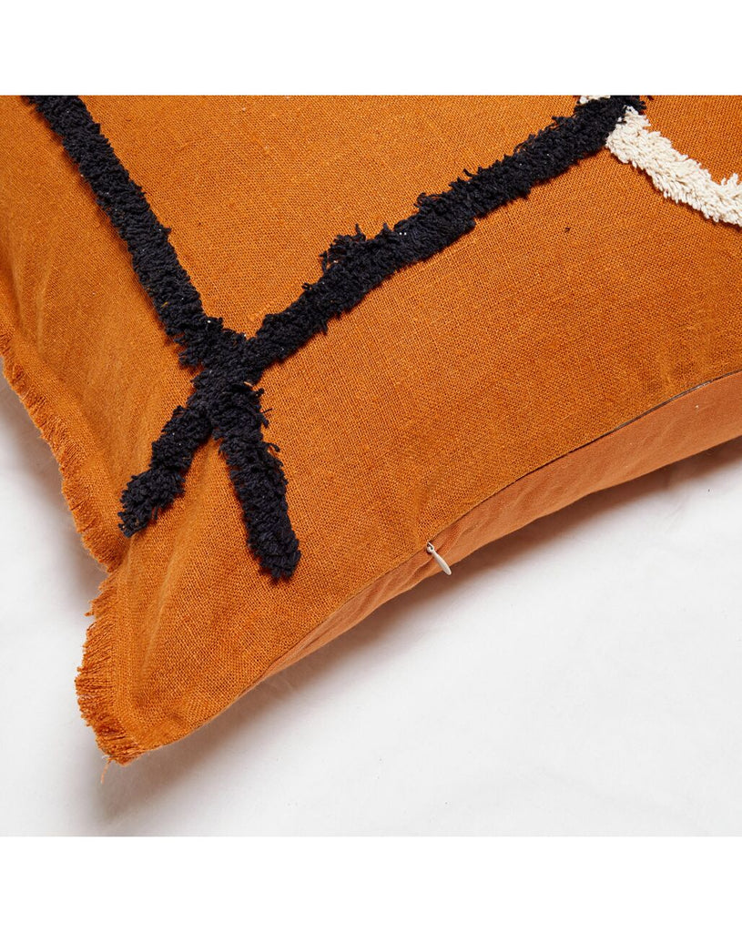 Housse De Coussin Tikri - Caramel - 3 Tailles