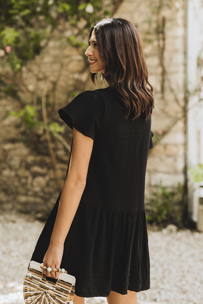 Robe Juliette Noir Coton