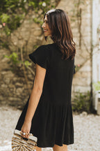 Robe Juliette Noir Coton