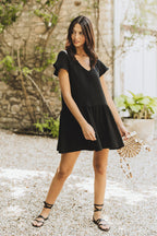 Robe Juliette Noir Coton