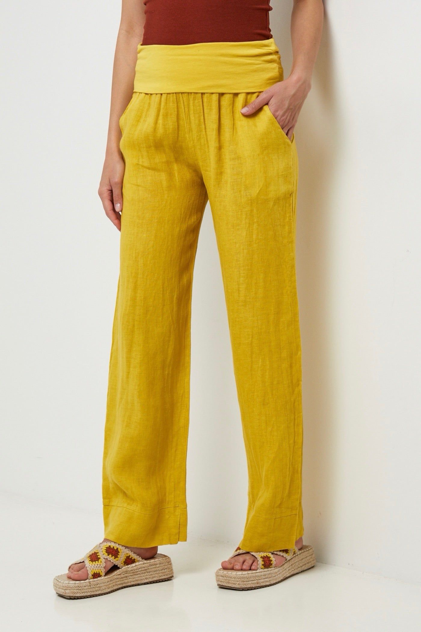 Pantalon - Jaune - Femme