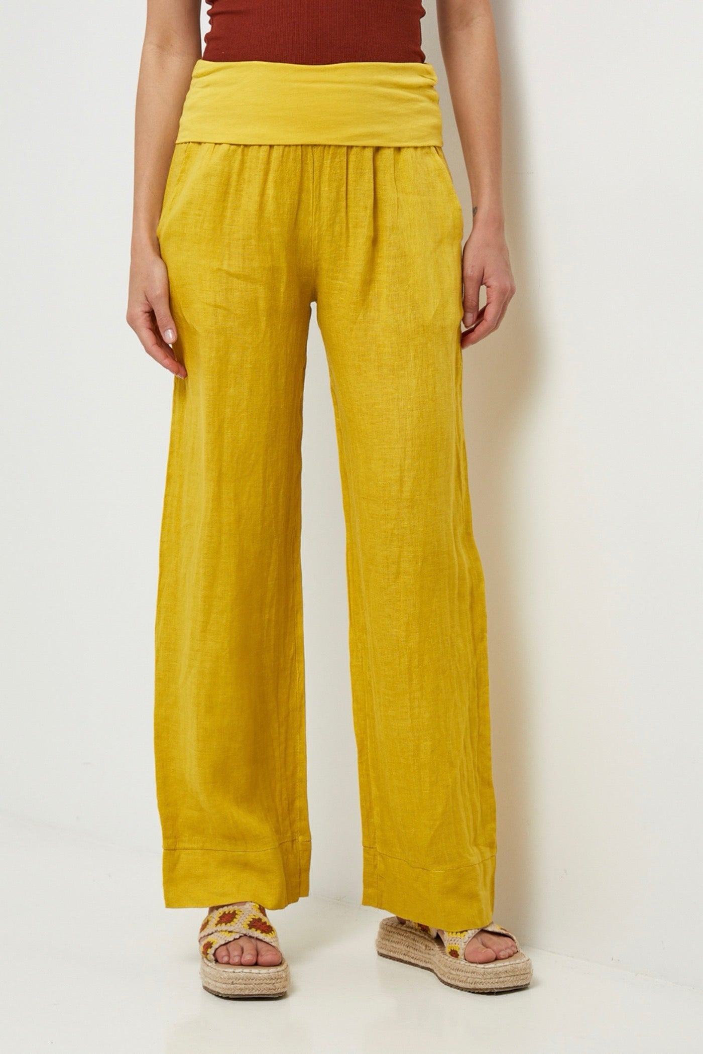 Pantalon - Jaune - Femme