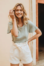 Blouse Bella Menthe Brodé