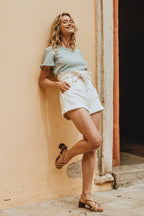 Blouse Bella Menthe Brodé