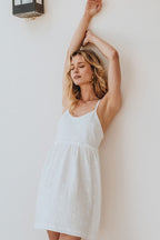 Robe Érin Blanc Brodé