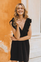 Robe Perla Noir Coton