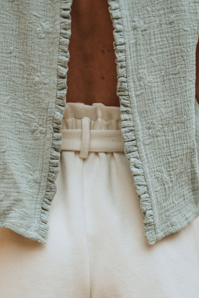 Blouse Bella Menthe Brodé