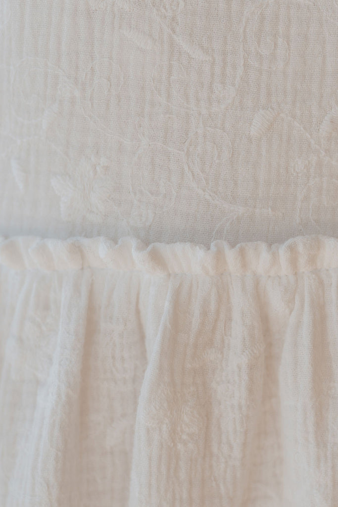 Robe Érin Blanc Brodé