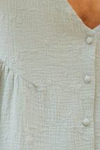 Robe Lucia Menthe Brodé