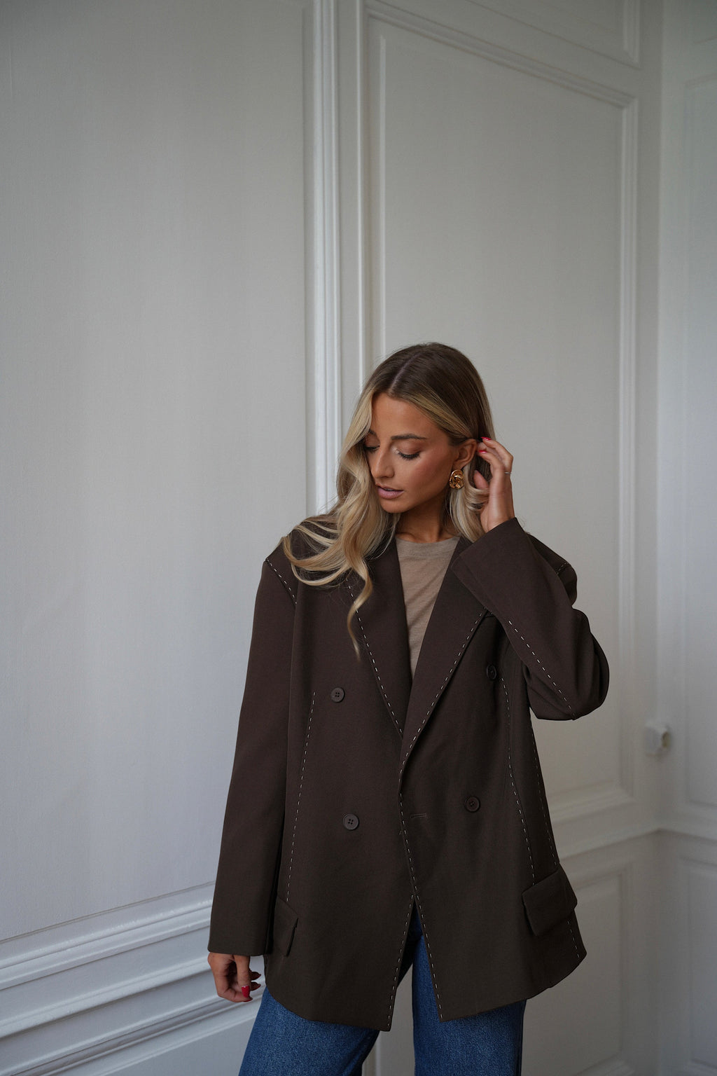 Veste Blazer Flavie - Chocolat