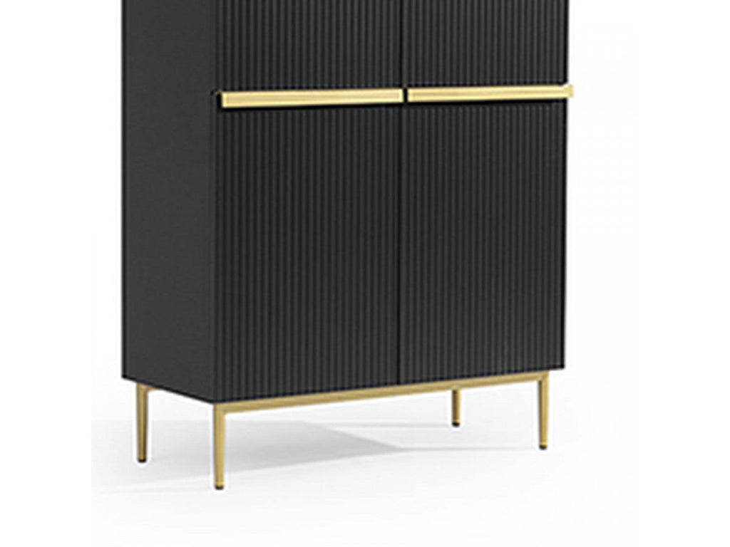 Kasha - Buffet Haut 2 Portes - Pieds Or