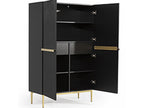 Kasha - Buffet Haut 2 Portes - Pieds Or