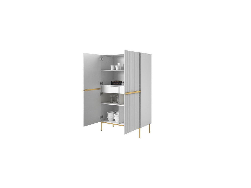 Kasha - Buffet Haut 2 Portes - Pieds Or