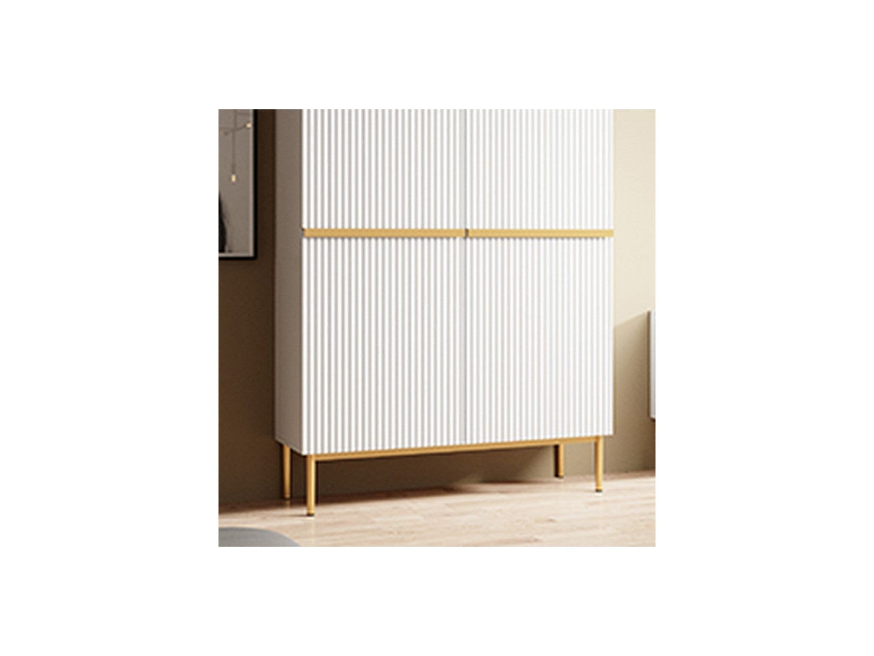 Kasha - Buffet Haut 2 Portes - Pieds Or
