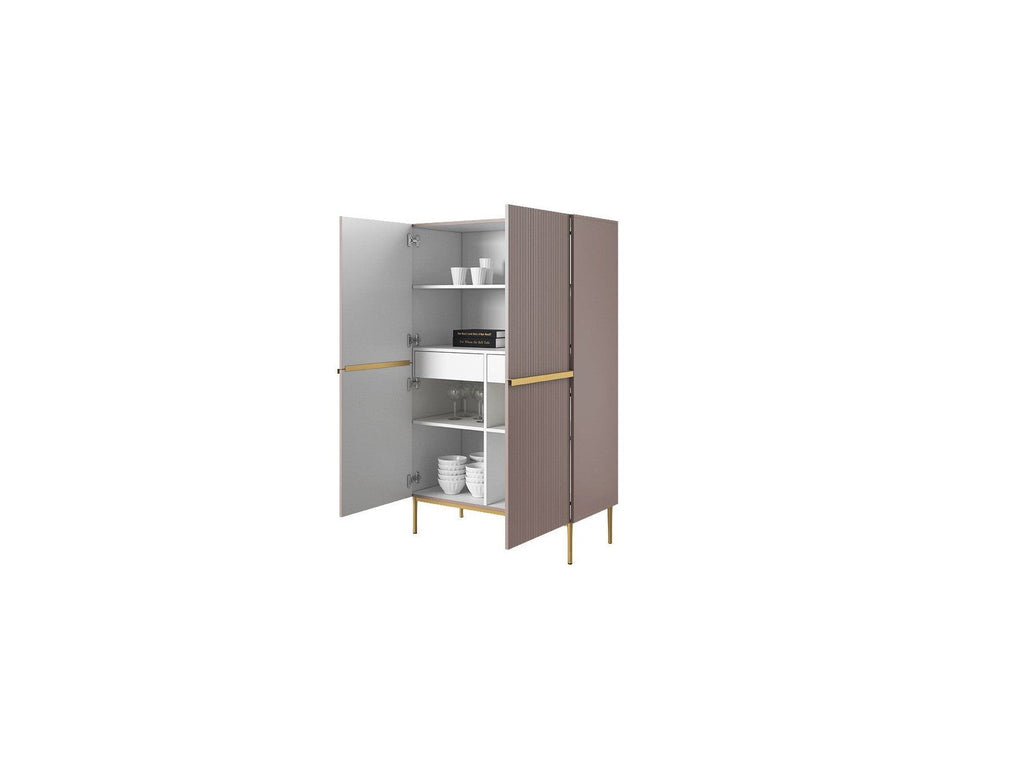 Kasha - Buffet Haut 2 Portes - Pieds Or