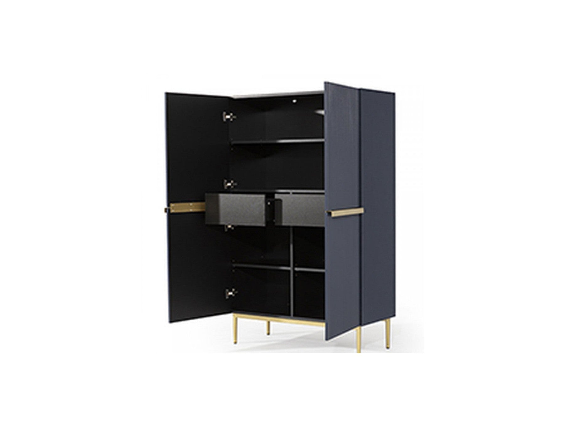 Kasha - Buffet Haut 2 Portes - Pieds Or