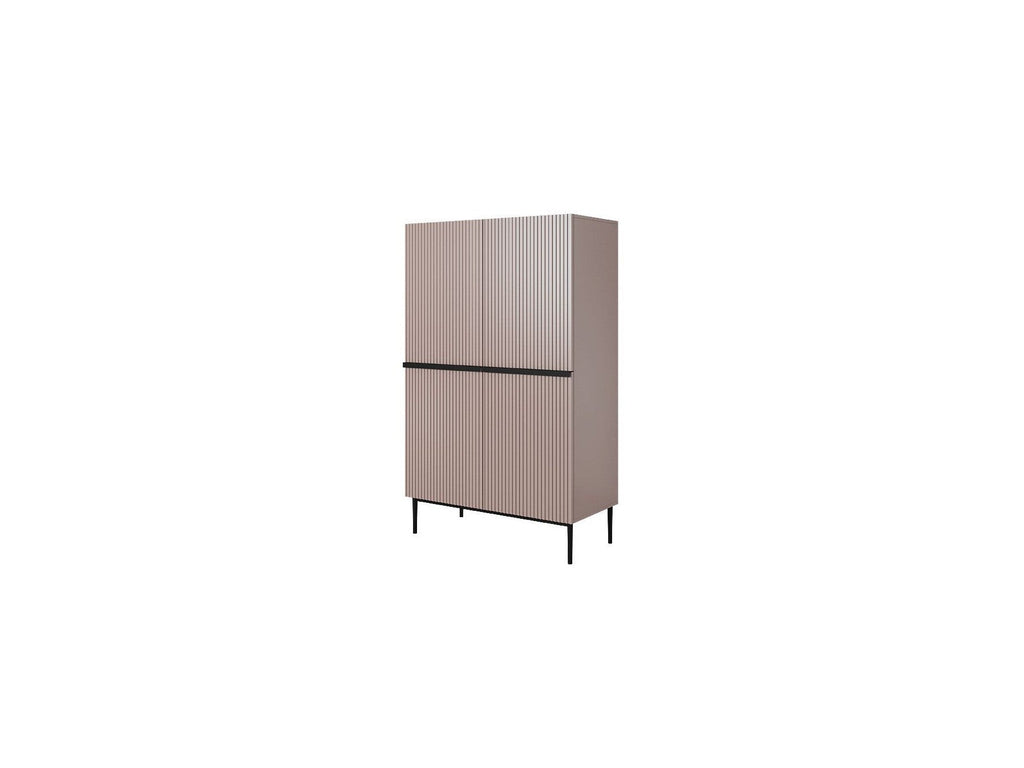 Kasha - Buffet Haut 2 Portes - Pieds Noir