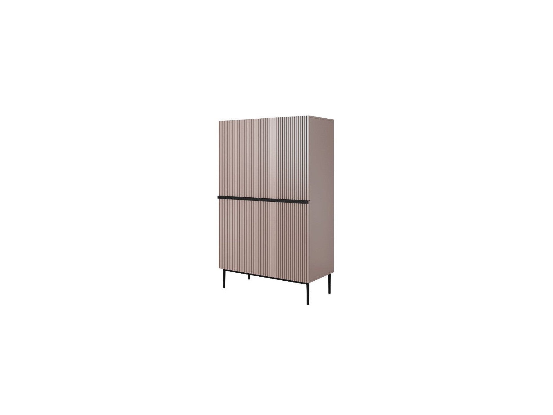 Kasha - Buffet Haut 2 Portes - Pieds Noir