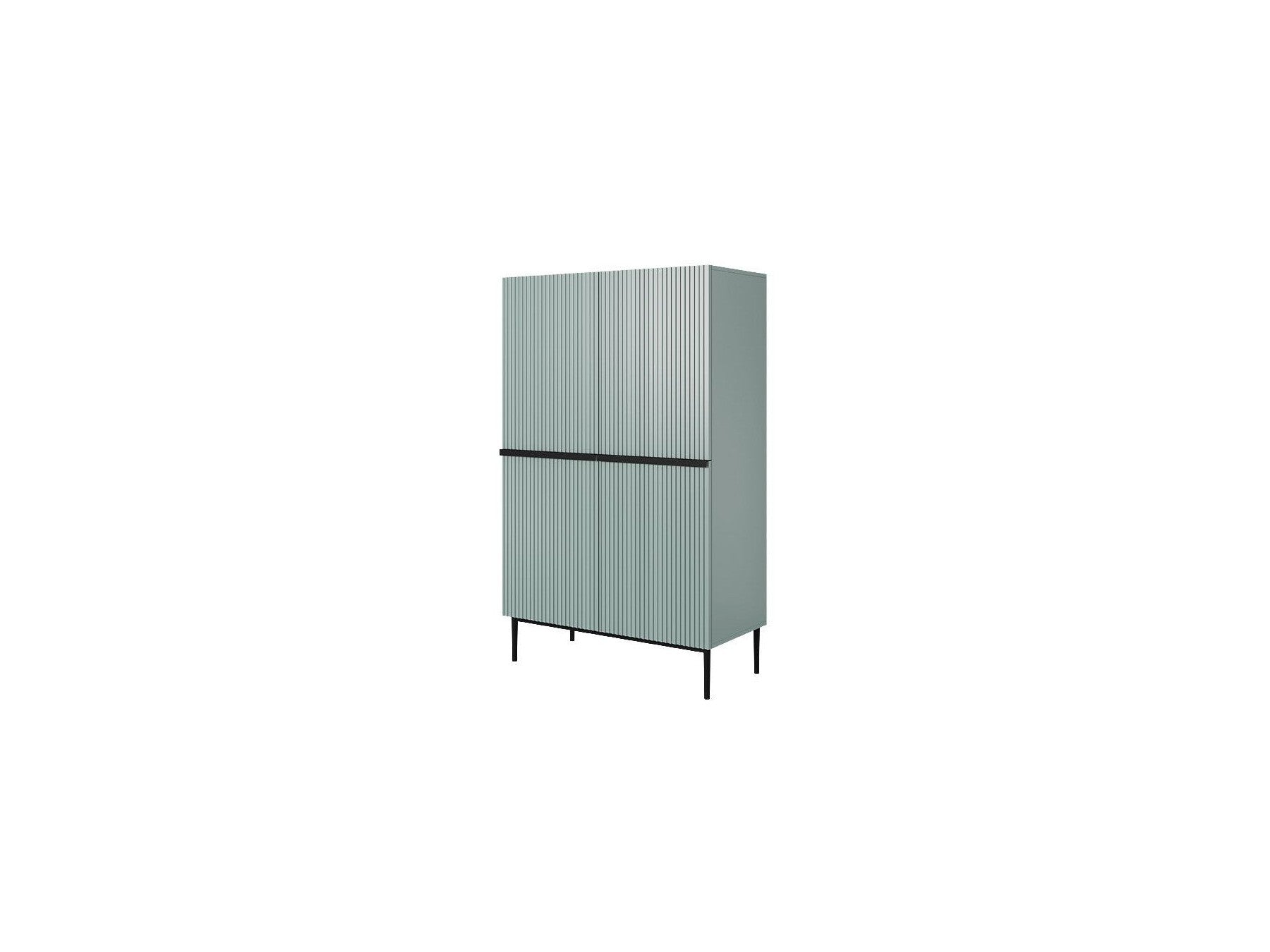 Kasha - Buffet Haut 2 Portes - Pieds Noir