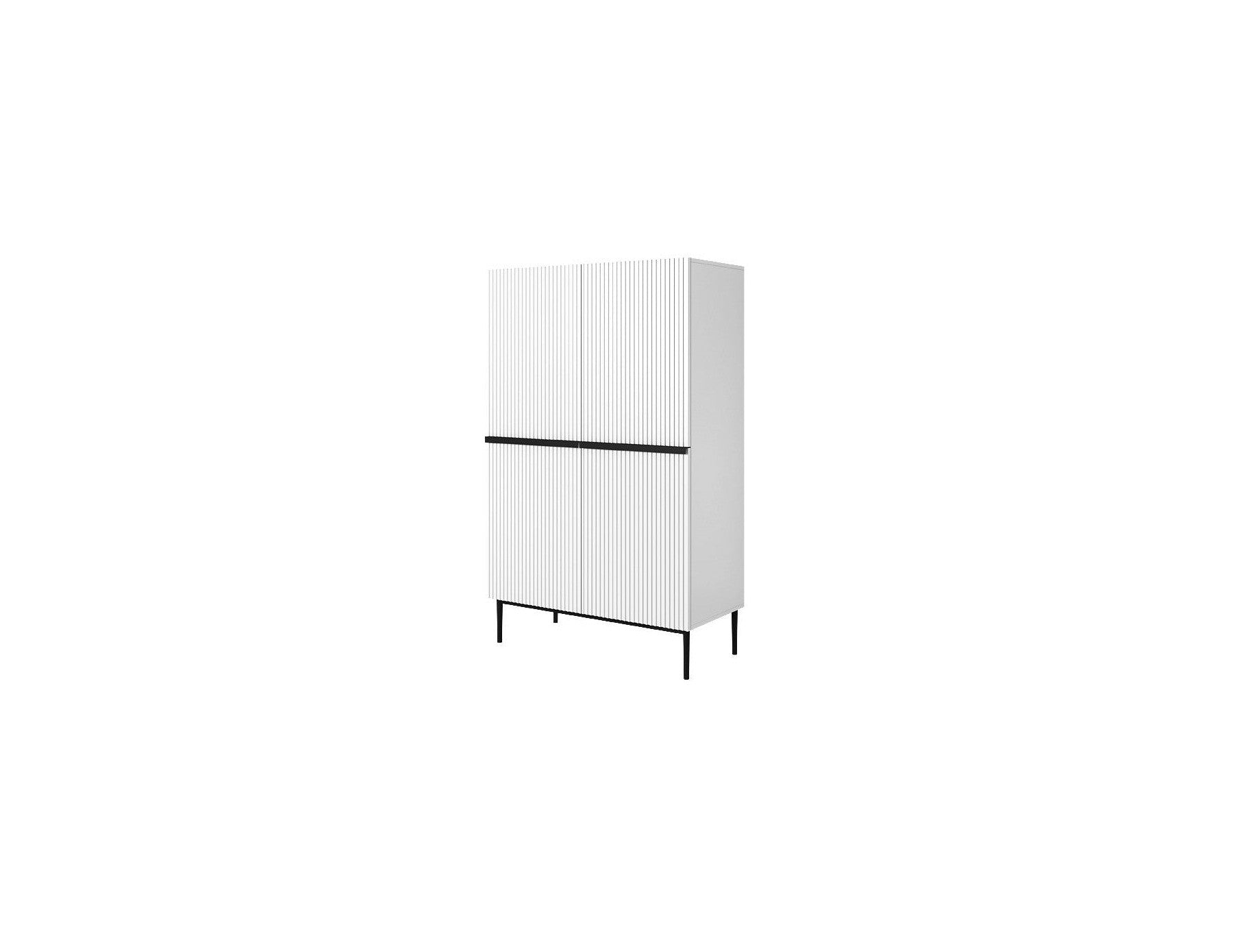 Kasha - Buffet Haut 2 Portes - Pieds Noir