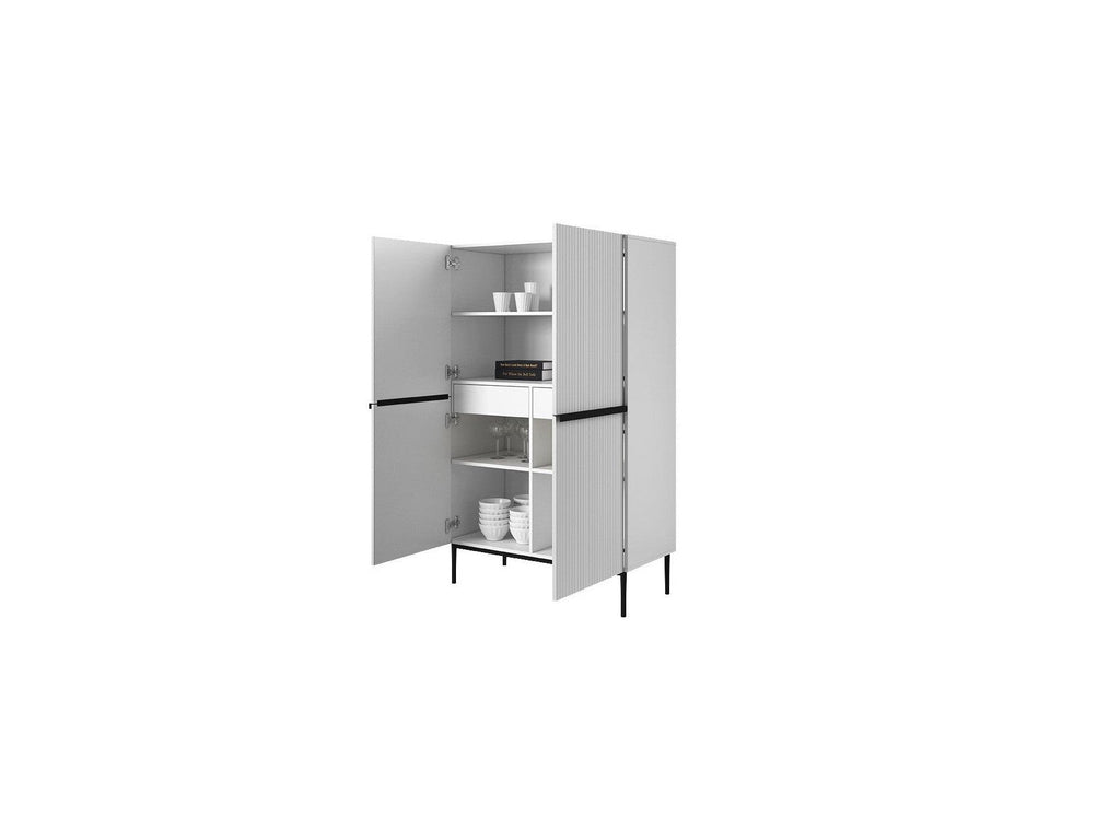 Kasha - Buffet Haut 2 Portes - Pieds Noir