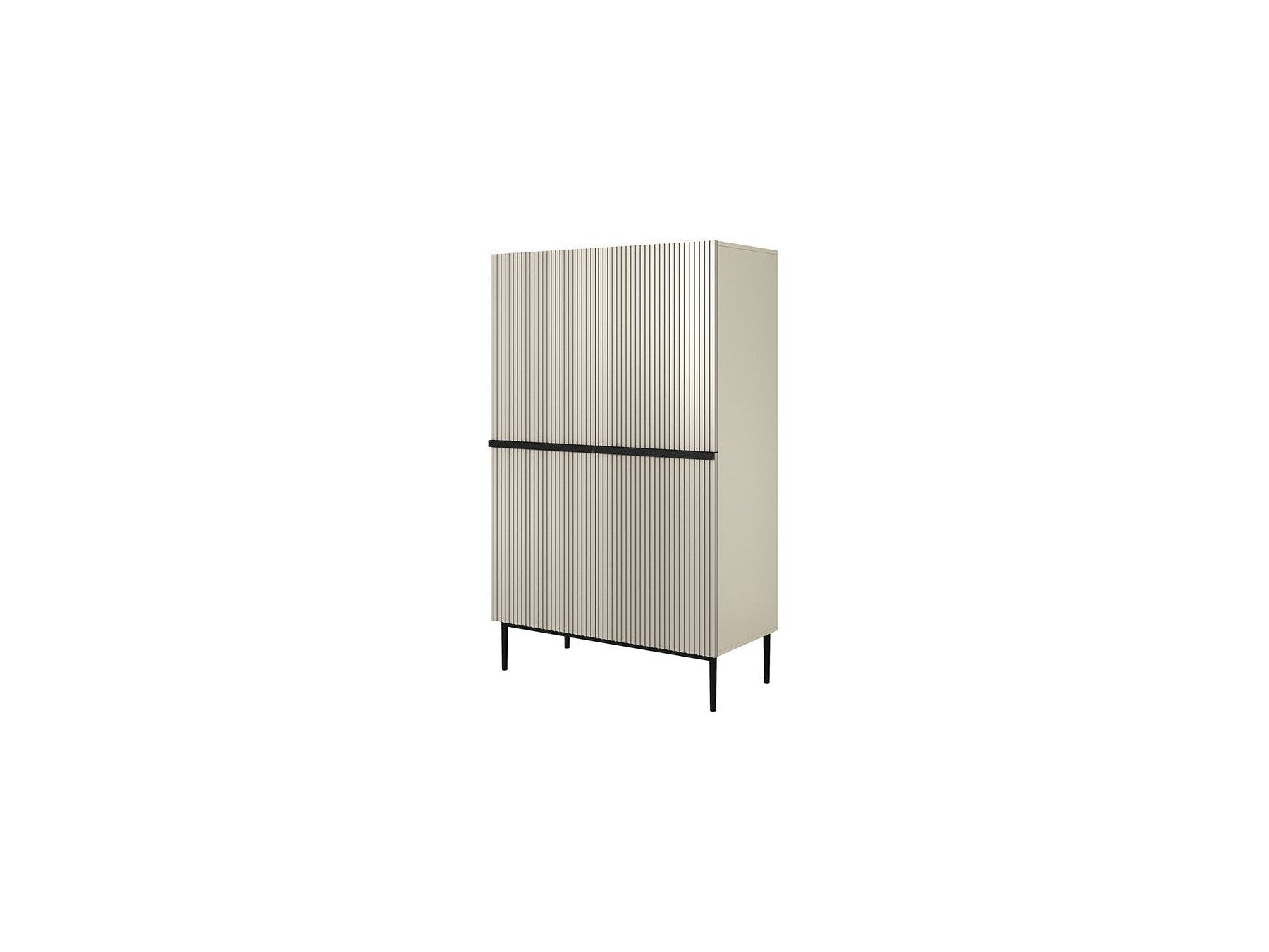 Kasha - Buffet Haut 2 Portes - Pieds Noir