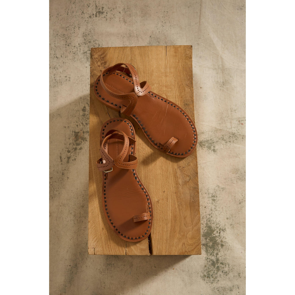 Sandales En Cuir Irene Bis - Camel