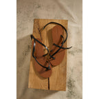 Sandales En Cuir Island - Camel / Black