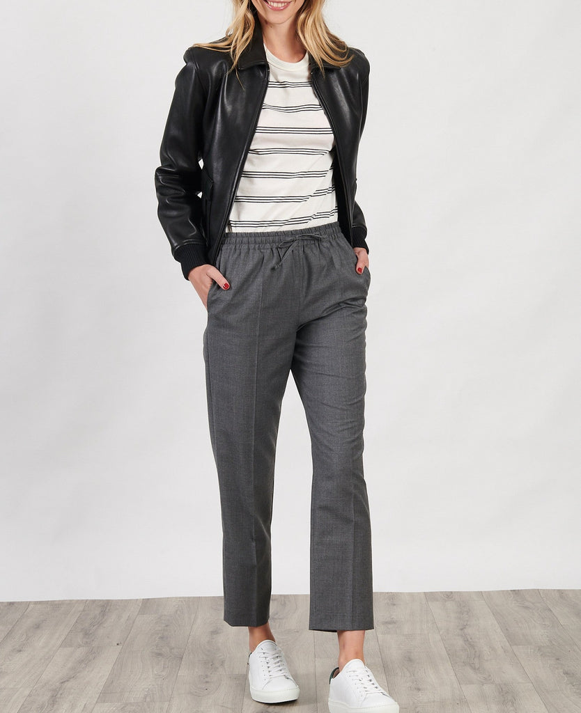 Maison Standards - Pantalon Ceinture Elastique - Gris Chiné - Femme - Maison Standards