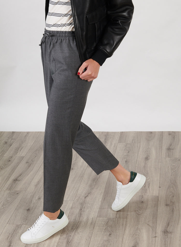 Maison Standards - Pantalon Ceinture Elastique - Gris Chiné - Femme - Maison Standards