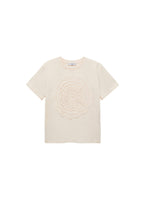 T-Shirt Brodé Fleur En Crochet