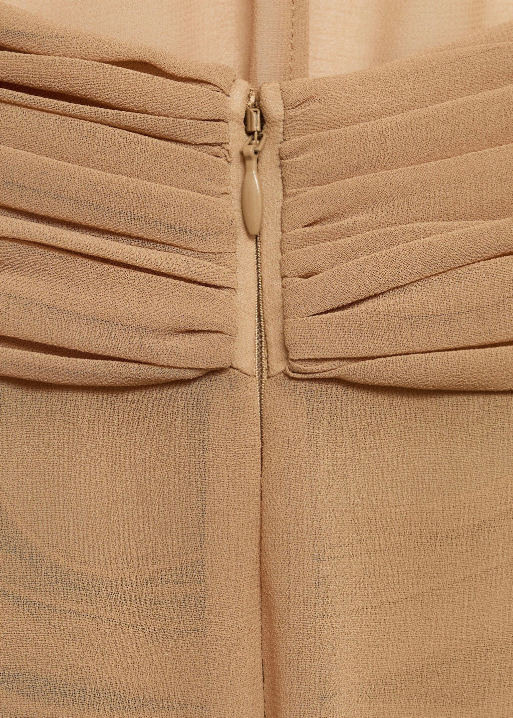 Robe Longue Semi-Transparente Col Croisé