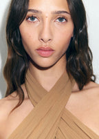 Robe Longue Semi-Transparente Col Croisé