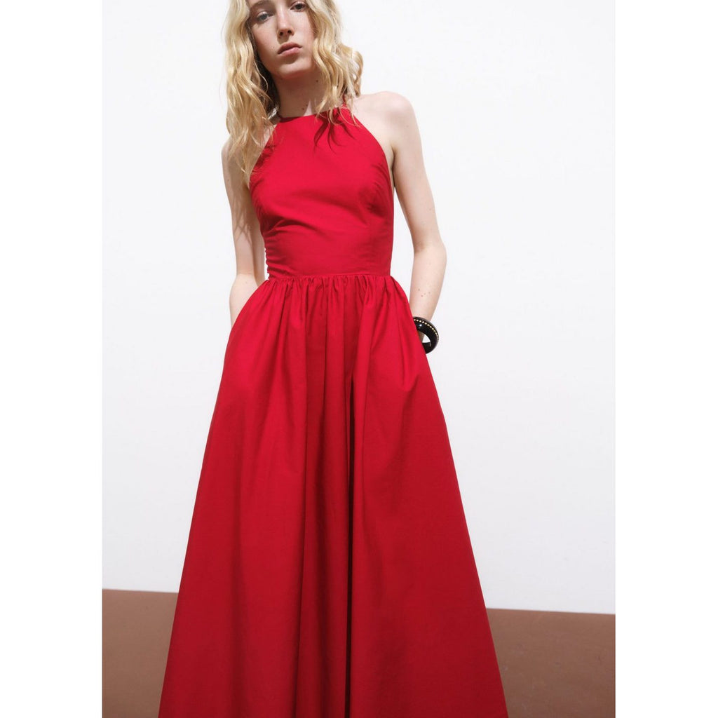 Robe À Emmanchures Américaines Dos Croisé
