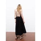 Robe À Emmanchures Américaines Dos Croisé