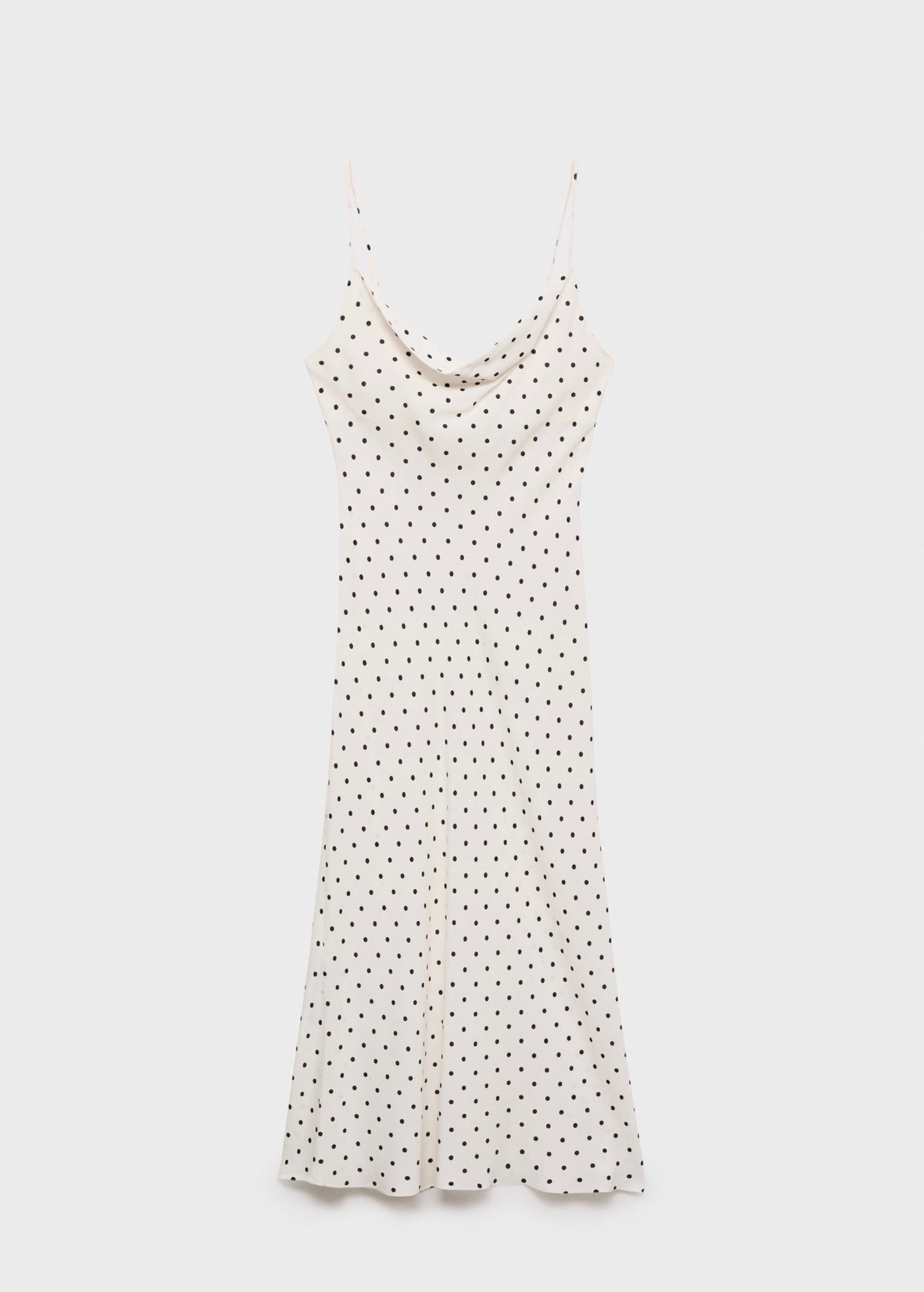 Robe Midi Encolure Drapée