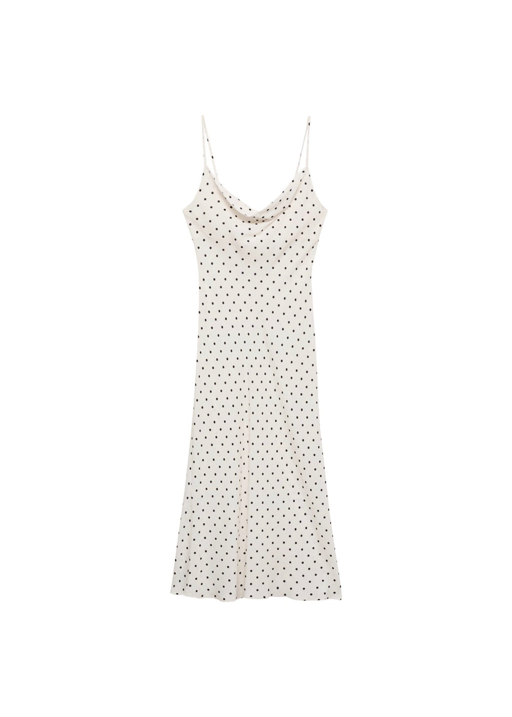 Robe Midi Encolure Drapée