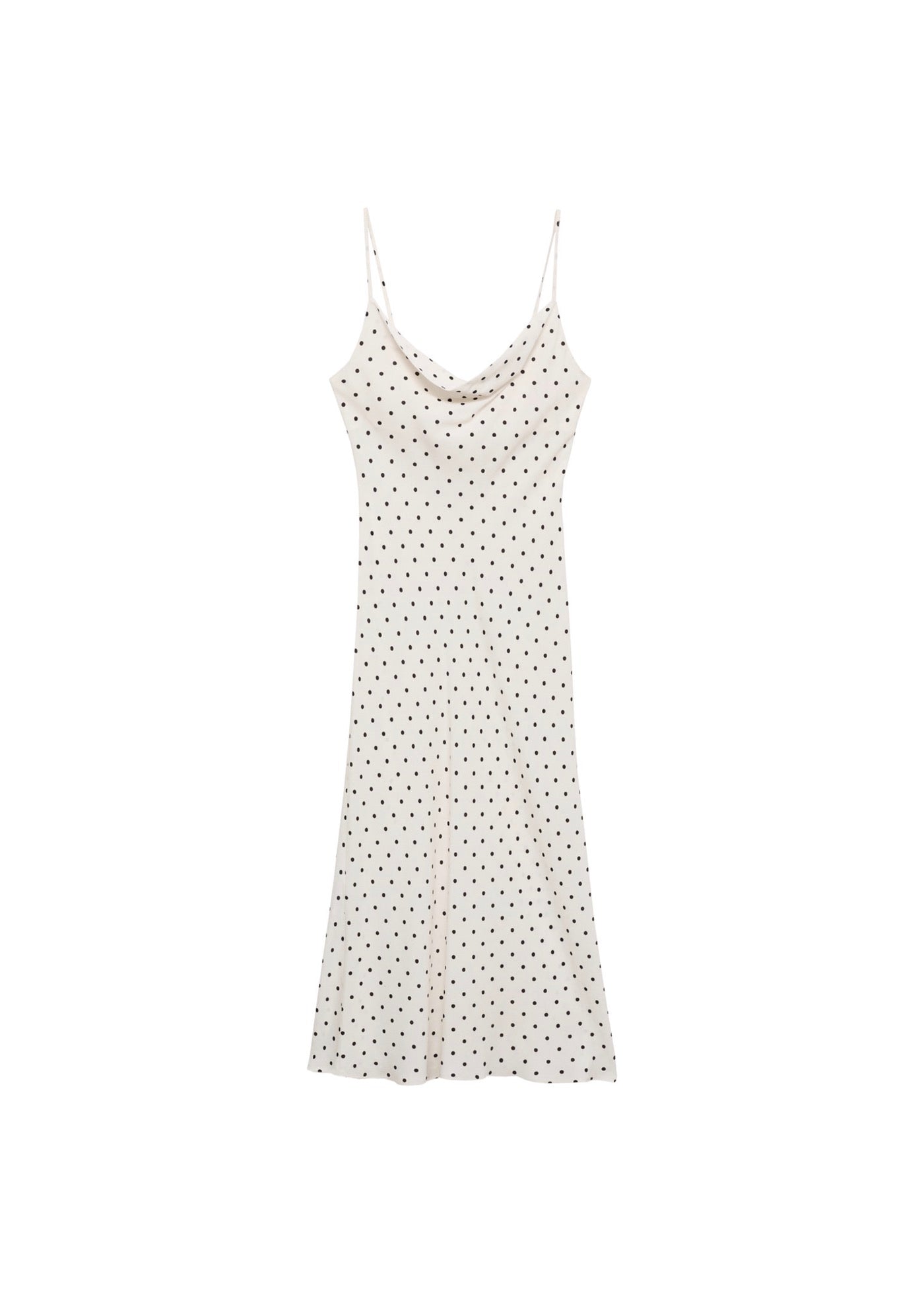 Robe Midi Encolure Drapée