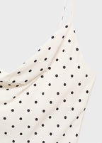 Robe Midi Encolure Drapée