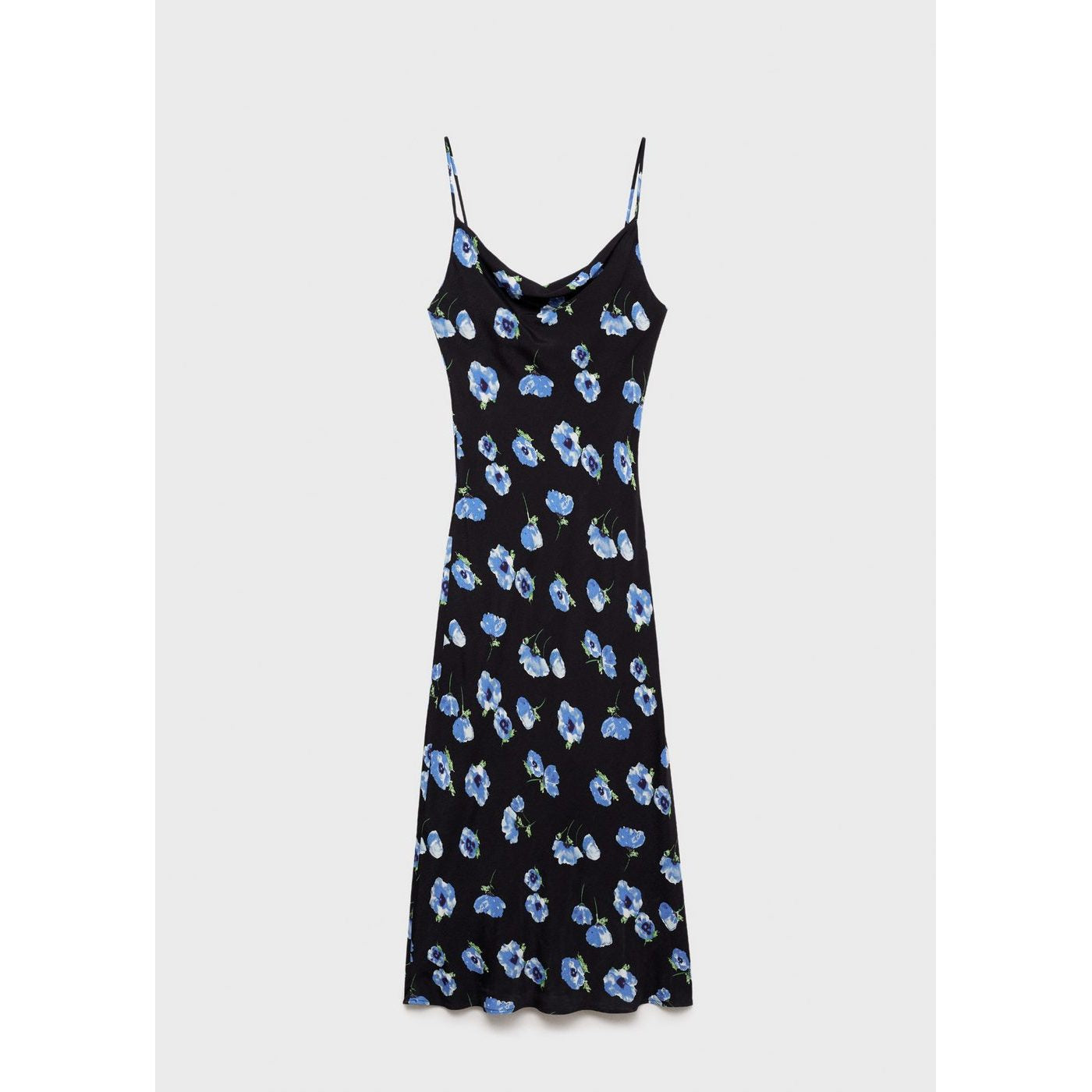 Robe Midi Encolure Drapée