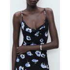 Robe Midi Encolure Drapée