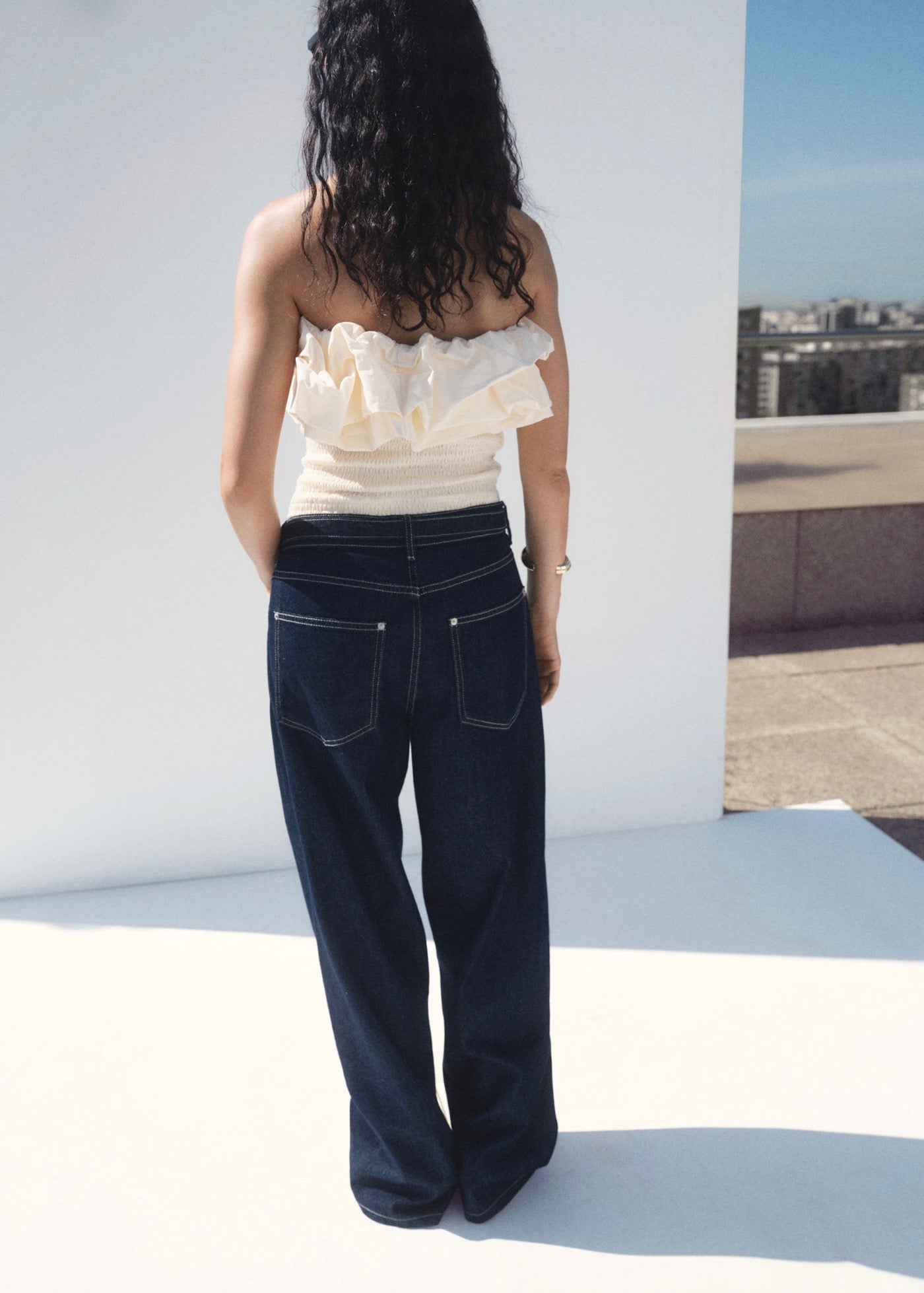 Haut Bustier À Volants